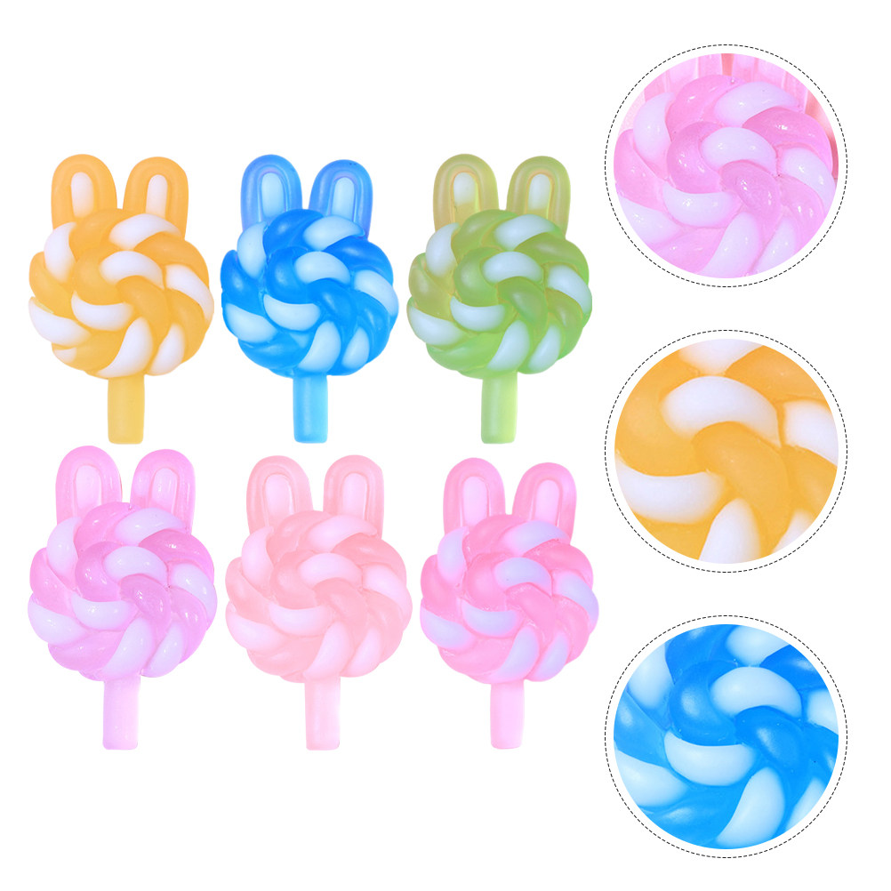 24Pcs Cute Cartoon Lollipop Ch - đánh giá và giá Resin Crafts
