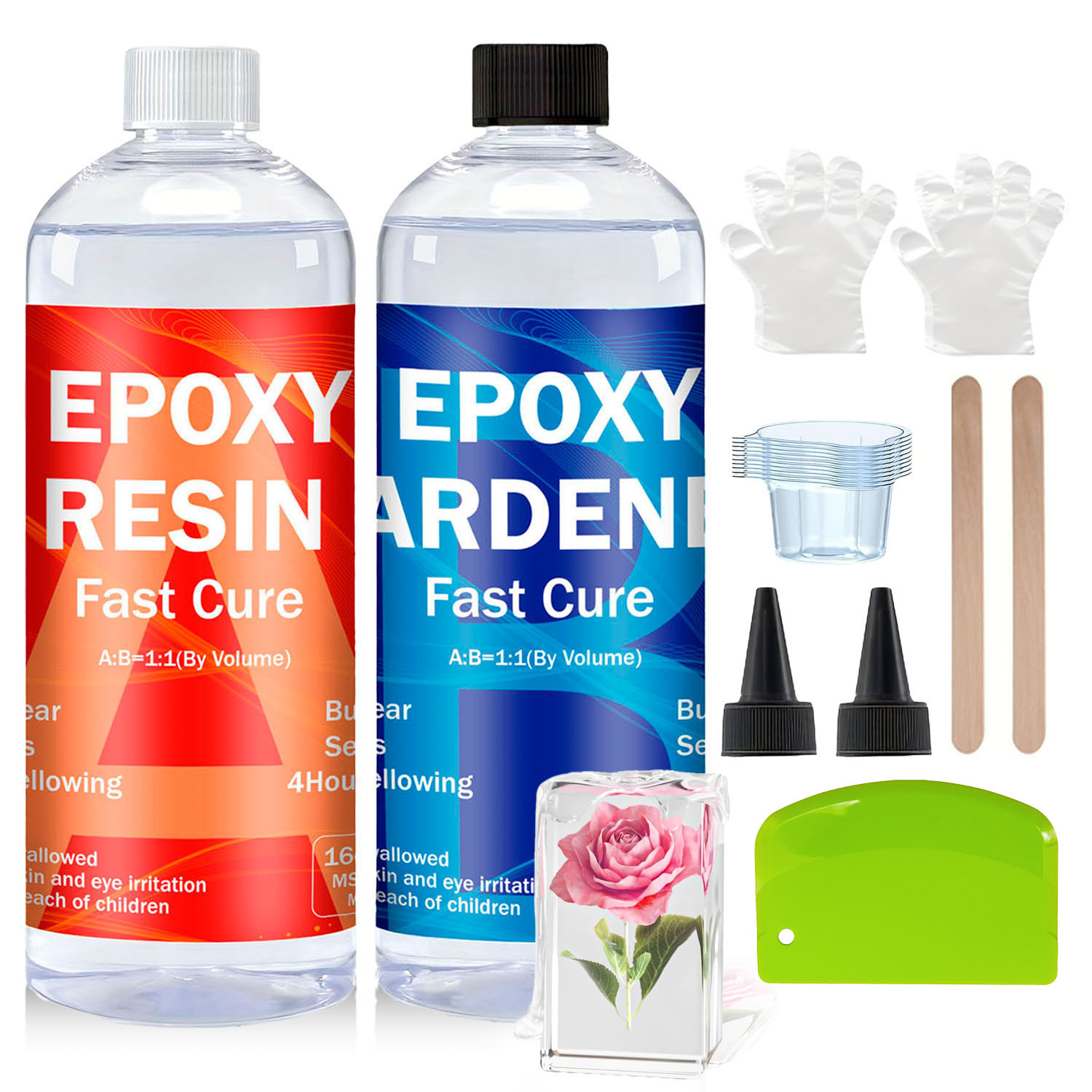 Clear Epoxy Resin Kit 8oz/16oz - đánh giá và giá Resin Jewelry Kit