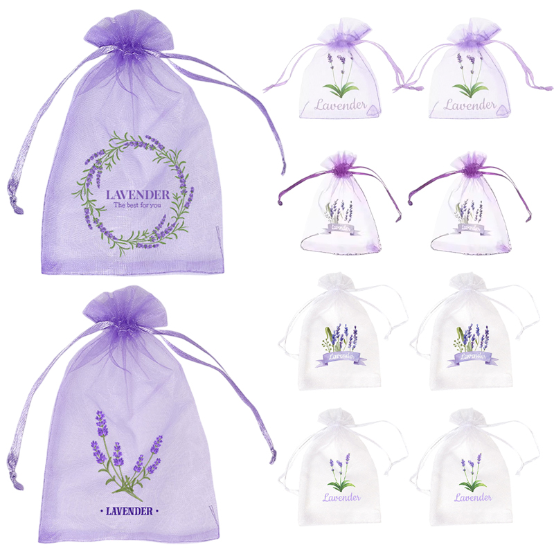 20Pcs Lavender Pattern Drawstr - đánh giá và giá Dried Flower Bulk