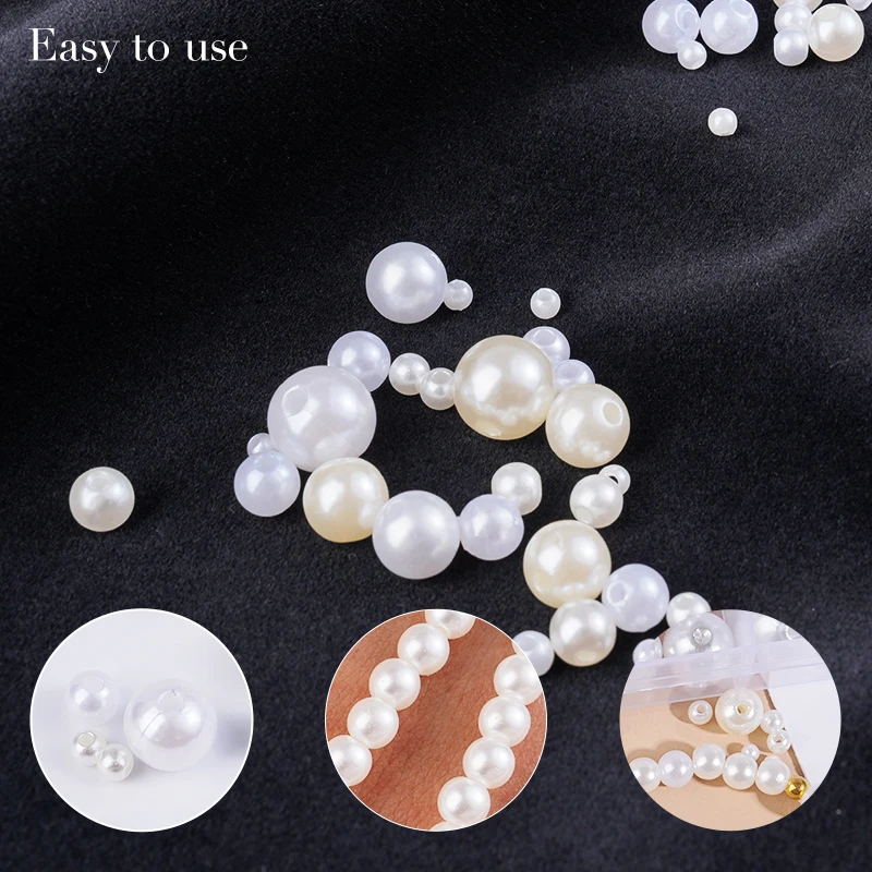 800pcs Artificial Faux Pearl R - đánh giá và giá Resin Crafts
