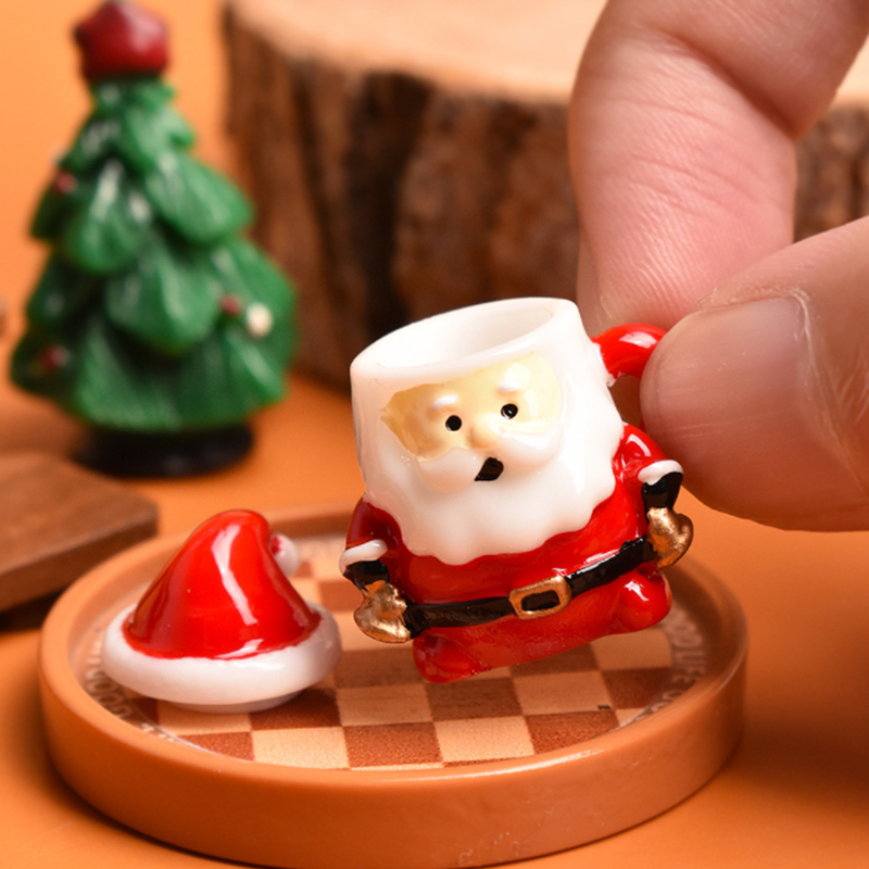 Mini Santa Teacup Ornament - R - đánh giá và giá Resin Crafts