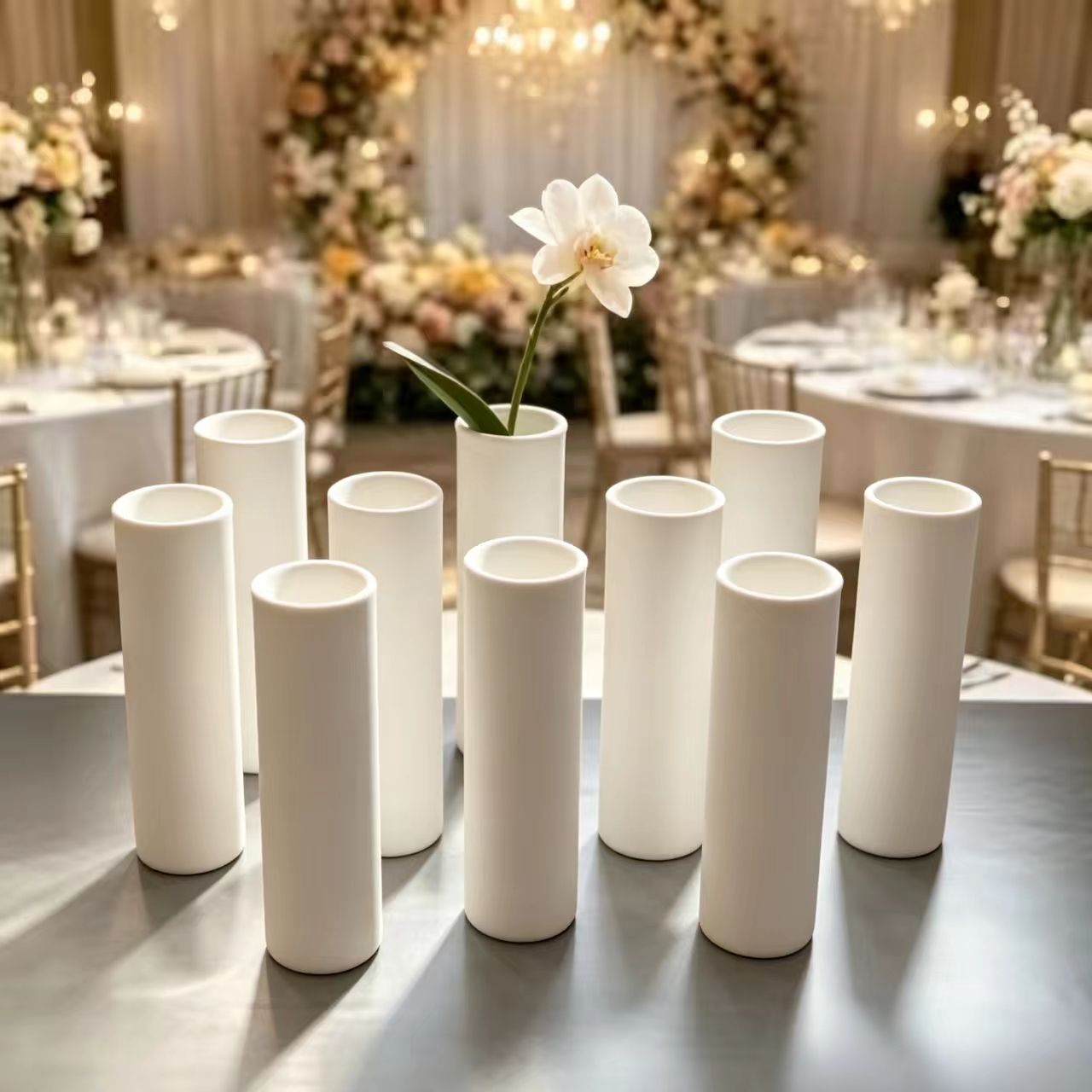 12pcs Clear Plastic Cylinder V - đánh giá và giá Dried Flower Bulk